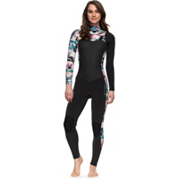 Womens Performance 4 / 3mm Chest Zip Wetsuit PRETO